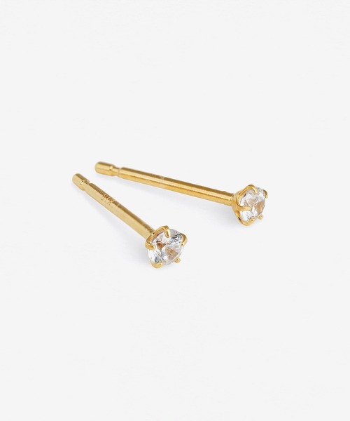 ESTELLE（エステール）の「K18 イエローゴールド キュービックジルコニア ピアス （SS） ESTELLE/エステール（ピアス（両耳用）・レディース・イエローゴールド・-）」の10枚目の写真