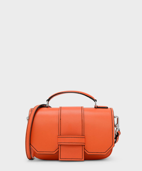 CHARLES & KEITH(チャールズ & キース)の「トップハンドルサチャルバッグ / TOP HANDLE SATCHEL BAG(ショルダーバッグ・レディース・オレンジ/グリーン・M)」の2枚目の写真