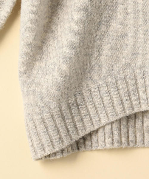 coen（コーエン）の「【『MORE』2月号掲載・手洗いできる】ラムウールオフタートルニット（ニット/セーター・レディース・ライトグレー/モカ/パープル/オレンジ・FREE）」の15枚目の写真