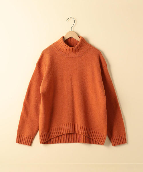 coen（コーエン）の「【『MORE』2月号掲載・手洗いできる】ラムウールオフタートルニット（ニット/セーター・レディース・ライトグレー/モカ/パープル/オレンジ・FREE）」の5枚目の写真