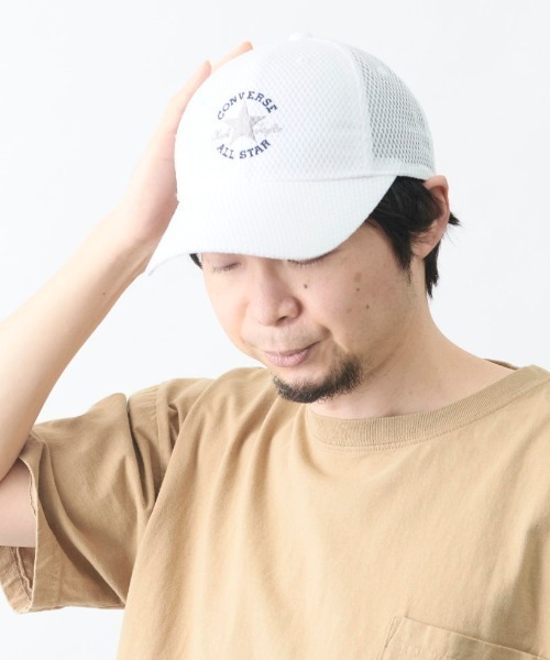 CONVERSE(コンバース)の「CN BASIC AD MESH CAP_TK(キャップ・メンズ・ホワイト/ブラック/ベージュ/ネイビー/グレー・FREE)」の2枚目の写真