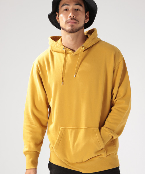 BAYFLOW(ベイフロー)の「BABY SKIN TOUCH HOODIE ベビースキンタッチウラケフーディー(パーカー・メンズ・ホワイト/パープル/ネイビー/マスタード/レッド/サックスブルー・SMALL/MEDIUM/LARGE)」の5枚目の写真