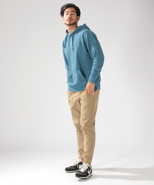 BAYFLOW(ベイフロー)の「BABY SKIN TOUCH HOODIE ベビースキンタッチウラケフーディー(パーカー・メンズ・ホワイト/パープル/ネイビー/マスタード/レッド/サックスブルー・SMALL/MEDIUM/LARGE)」の7枚目の写真