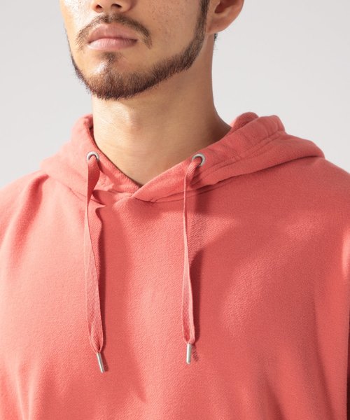 BAYFLOW(ベイフロー)の「BABY SKIN TOUCH HOODIE ベビースキンタッチウラケフーディー(パーカー・メンズ・ホワイト/パープル/ネイビー/マスタード/レッド/サックスブルー・SMALL/MEDIUM/LARGE)」の10枚目の写真