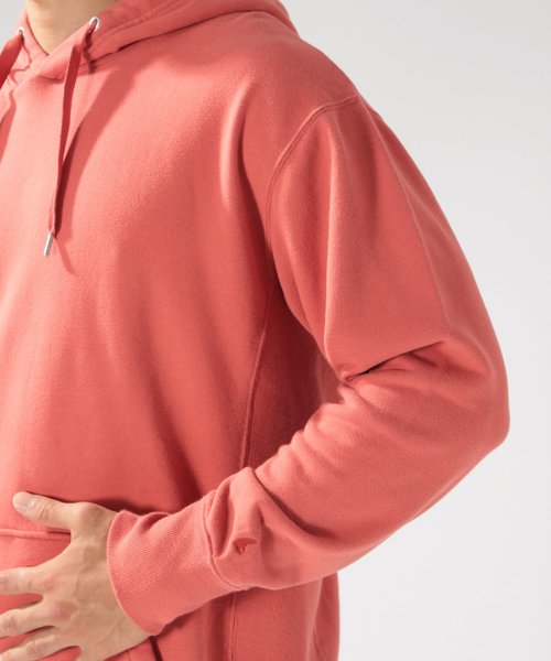 BAYFLOW(ベイフロー)の「BABY SKIN TOUCH HOODIE ベビースキンタッチウラケフーディー(パーカー・メンズ・ホワイト/パープル/ネイビー/マスタード/レッド/サックスブルー・SMALL/MEDIUM/LARGE)」の14枚目の写真