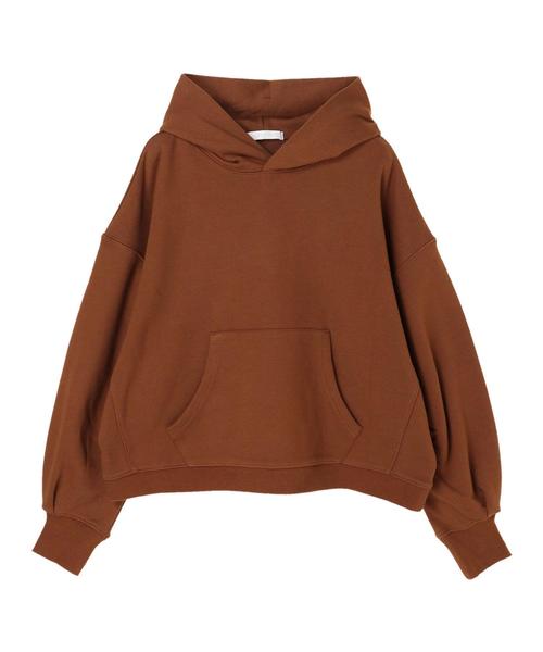 AMERICAN HOLIC(アメリカンホリック)の「ビッグフード付裏毛プルオーバー(Tシャツ/カットソー・レディース・ホワイト系その他/杢グレー/キャメル/チャコールグレー/カーキ・FREE)」の8枚目の写真