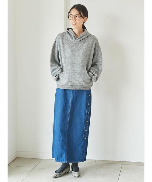 AMERICAN HOLIC(アメリカンホリック)の「ビッグフード付裏毛プルオーバー(Tシャツ/カットソー・レディース・ホワイト系その他/杢グレー/キャメル/チャコールグレー/カーキ・FREE)」の12枚目の写真