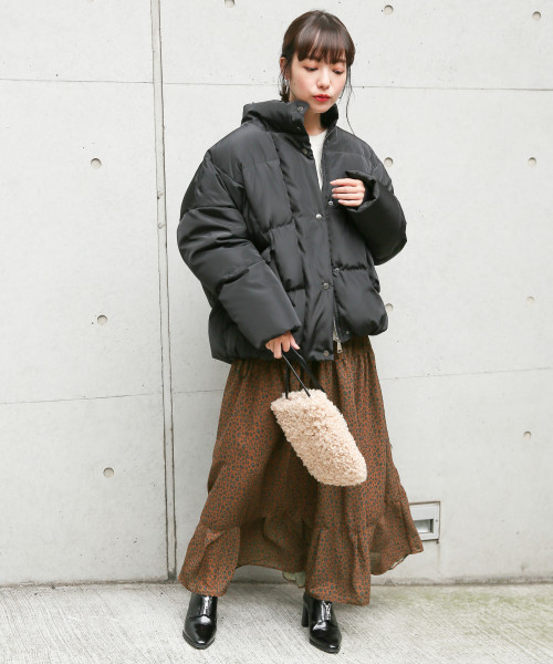 LOWRYS FARM（ローリーズファーム）の「ヒョウガラティアードスカート　814752（スカート・レディース・ブラウン/アイボリー・FREE）」の5枚目の写真