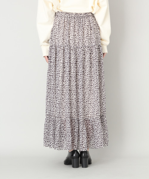 LOWRYS FARM（ローリーズファーム）の「ヒョウガラティアードスカート　814752（スカート・レディース・ブラウン/アイボリー・FREE）」の9枚目の写真