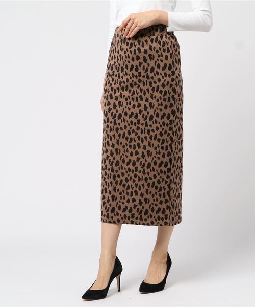meJane（ミージェーン）の「レオパード柄ペンシルスカート（スカート・レディース・ブラック/ブラウン・フリー）」の15枚目の写真