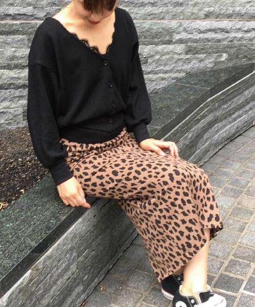 meJane（ミージェーン）の「レオパード柄ペンシルスカート（スカート・レディース・ブラック/ブラウン・フリー）」の21枚目の写真