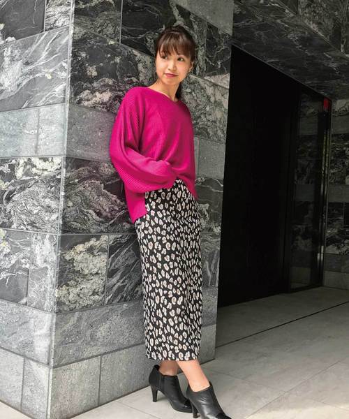 meJane（ミージェーン）の「レオパード柄ペンシルスカート（スカート・レディース・ブラック/ブラウン・フリー）」の18枚目の写真