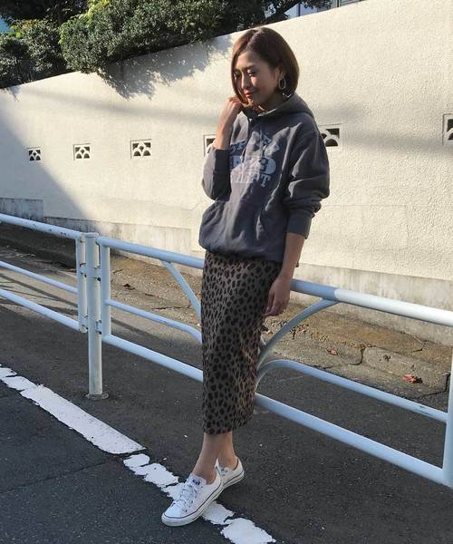 meJane（ミージェーン）の「レオパード柄ペンシルスカート（スカート・レディース・ブラック/ブラウン・フリー）」の8枚目の写真