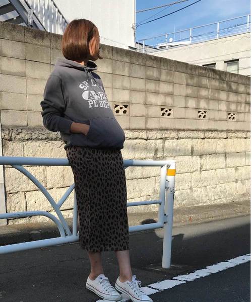 meJane（ミージェーン）の「レオパード柄ペンシルスカート（スカート・レディース・ブラック/ブラウン・フリー）」の7枚目の写真