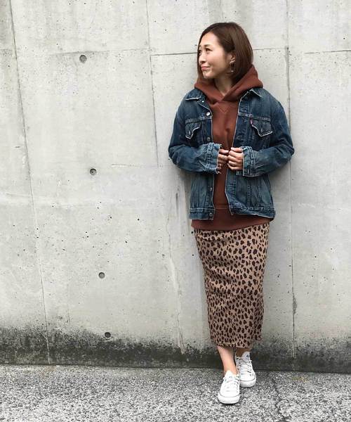 meJane（ミージェーン）の「レオパード柄ペンシルスカート（スカート・レディース・ブラック/ブラウン・フリー）」の10枚目の写真