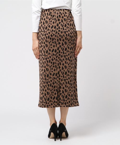 meJane（ミージェーン）の「レオパード柄ペンシルスカート（スカート・レディース・ブラック/ブラウン・フリー）」の14枚目の写真