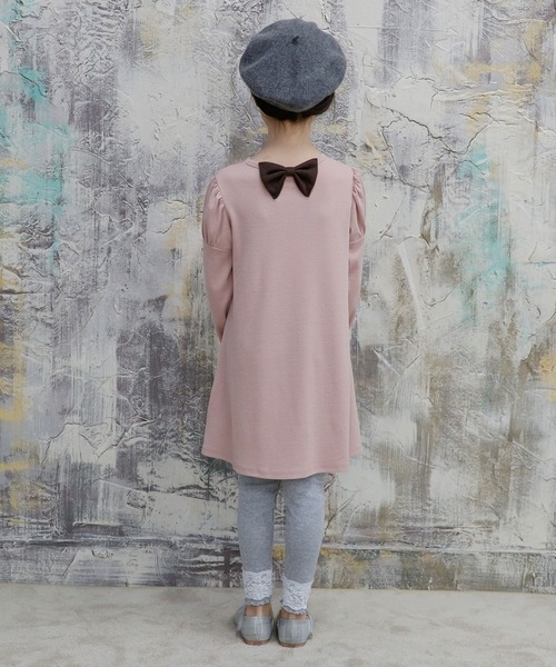 Bee des Bee（ビーデスビー）の「長袖 ワンピース（ワンピース・キッズ・ピンク系その他/ブラック/グレー/ピンク/ネイビー/ラベンダー/ブラウン系その他2/ブルー系その他2/ベージュ/ブルー系その他/ブラック系その他/ホワイト×ブラック/ブルー系その他3/ブラウン系その他/ワインレッド/チャコールグレー/キャメル/チャコール/レッド系その他2/マスタード/ブルー系その他5/ダークグリーン系1/ダークグリーン/パープル系その他/ピンクベージュ/ローズ・110cm/140cm/150cm/100cm/120cm/130cm/122cm）」の22枚目の写真