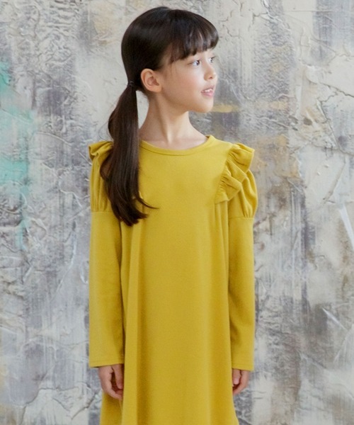 Bee des Bee（ビーデスビー）の「長袖 ワンピース（ワンピース・キッズ・ピンク系その他/ブラック/グレー/ピンク/ネイビー/ラベンダー/ブラウン系その他2/ブルー系その他2/ベージュ/ブルー系その他/ブラック系その他/ホワイト×ブラック/ブルー系その他3/ブラウン系その他/ワインレッド/チャコールグレー/キャメル/チャコール/レッド系その他2/マスタード/ブルー系その他5/ダークグリーン系1/ダークグリーン/パープル系その他/ピンクベージュ/ローズ・110cm/140cm/150cm/100cm/120cm/130cm/122cm）」の19枚目の写真