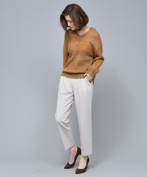 RIVE DROITE（リヴドロワ）の「両面起毛テーパードパンツ（その他パンツ・レディース・ベージュ/ネイビー/グレー・38/36/34）」の11枚目の写真