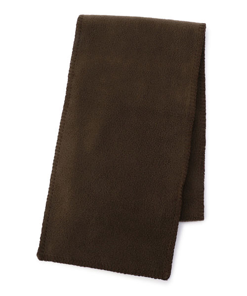 TWEED MILL(ツイードミル)の「TWEEDMILL: フリースマフラー 無地(マフラー・メンズ・ブラック/ネイビー/ブラウン/レッド/ダークグレー・ONE SIZE)」の4枚目の写真