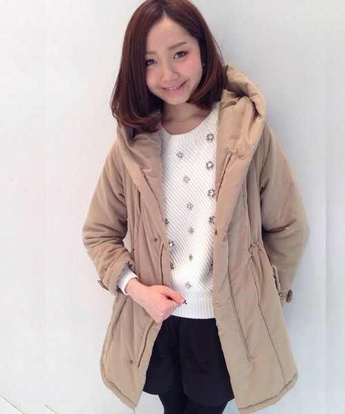 Another Edition（アナザーエディション）の「AE[S]ﾅｶﾜﾀ 2WAY HOOD CT（その他アウター・レディース・ブラック/ベージュ/オリーブ・SMALL/MEDIUM）」の3枚目の写真