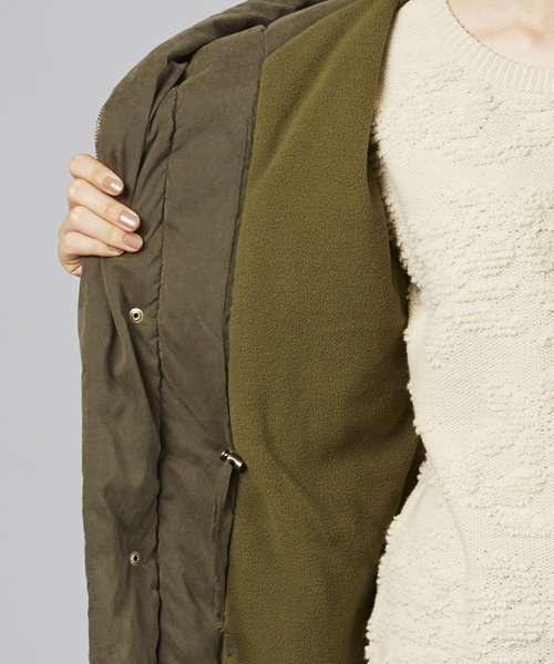 Another Edition（アナザーエディション）の「AE[S]ﾅｶﾜﾀ 2WAY HOOD CT（その他アウター・レディース・ブラック/ベージュ/オリーブ・SMALL/MEDIUM）」の9枚目の写真