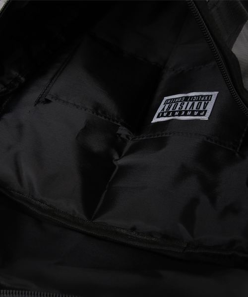 dictionary(ディクショナリー)の「【PARENTAL ADVISORY / ペアレンタル・アドヴァイザリー】 スクエア リュック(バックパック/リュック・メンズ・ブラック×グレー/ブラック×ホワイト・FREE)」の5枚目の写真