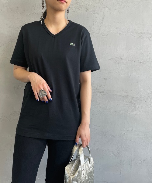 【関税送料込!!★正規品】LACOSTE ベーシックTシャツ LACOSTE (ラコステ) Tee Shirts / ベーシックVネックTシャツ