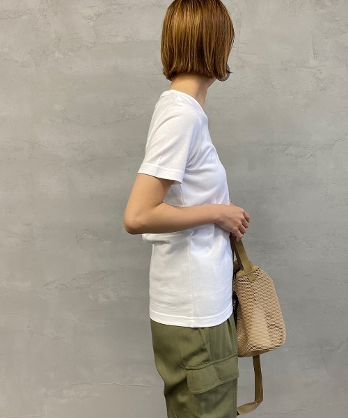 LACOSTE（ラコステ）の「[LACOSTE/ラコステ] ベーシックVネックTシャツ（Tシャツ/カットソー・レディース・サックスブルー/ブラック/ネイビー/グレー/ピンク/ホワイト・4/3/5/1/2/6）」の18枚目の写真