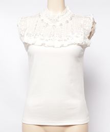 アクシーズファム　ビスチェ型トップス① ボウタイビスチェ風トップス[品番：IGAW0002928]｜axes femme