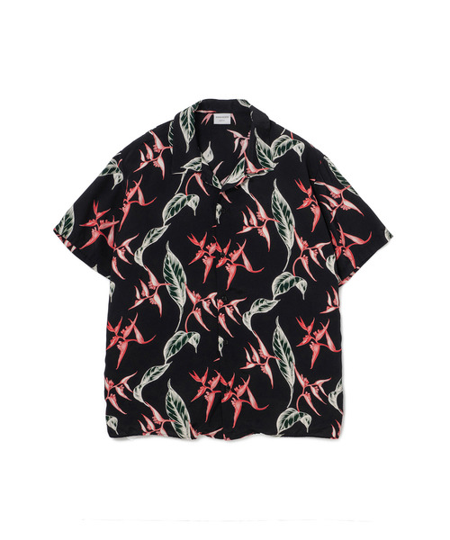【新品】SANDINISTA Rayon Open Collar Shirt サンディニスタ 