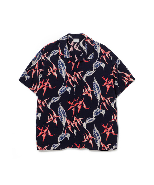 【新品】SANDINISTA Rayon Open Collar Shirt サンディニスタ 