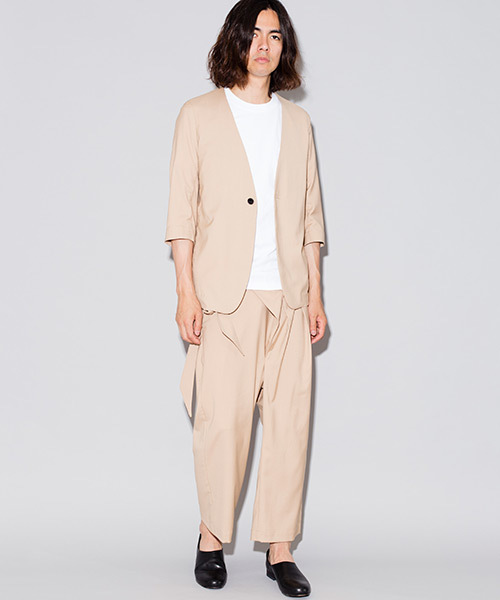 NO ID.（ノーアイディ）の「mp7271-TRｽﾄﾚｯﾁﾗｯﾌﾟﾊﾞｷﾞｰﾄﾗｳｻﾞｰｽﾞﾊﾟﾝﾂ（その他パンツ・メンズ・ライトベージュ/ブルー/ブラック・1/2）」の19枚目の写真