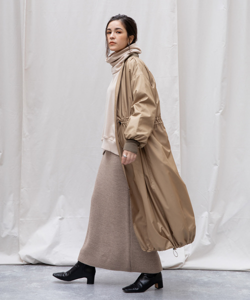 Audrey and John Wad ロングコート Audrey and John Wad コート チェスターコート ビッグカラー
