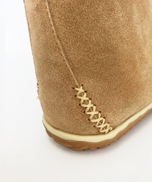 Minnetonka（ミネトンカ）の「【MINNETONKA/ミネトンカ】 TUCSON / トゥクソン ボアブーツ（ブーツ・レディース・ブラック/グレー/ベージュ系その他/チャコールグレー・6/8/5/7）」の20枚目の写真