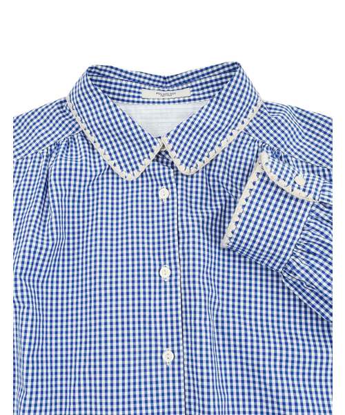 POU DOU DOU(プードゥドゥ)の「はまぐりステッチ衿ギャザーシャツ(シャツ/ブラウス・レディース・ベージュ/オフホワイト/ブルー・3)」の11枚目の写真