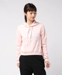 W DESTINATION PERF FLC CROP PO/ハーレー レディース プルオーバー パーカー フロントプリント ショート丈 サーフカジュアル