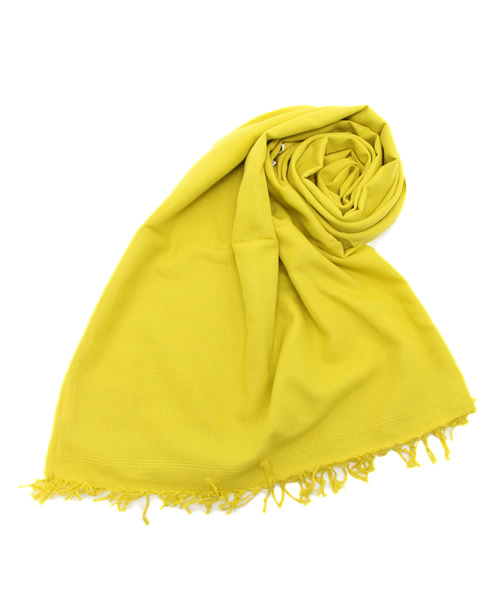 martinique（マルティニーク）の「Khadi&Co/カラーコットンストール（ストール/ショール・レディース・アクア/イエロー系その他/ライトカーキ/インディゴブルー・FREE）」の4枚目の写真