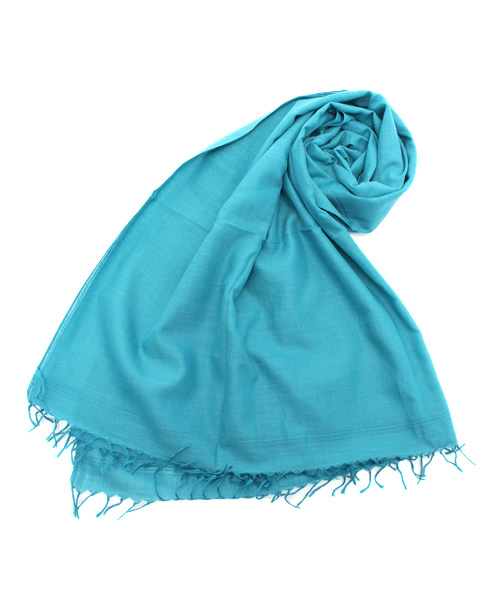 martinique（マルティニーク）の「Khadi&Co/カラーコットンストール（ストール/ショール・レディース・アクア/イエロー系その他/ライトカーキ/インディゴブルー・FREE）」の3枚目の写真