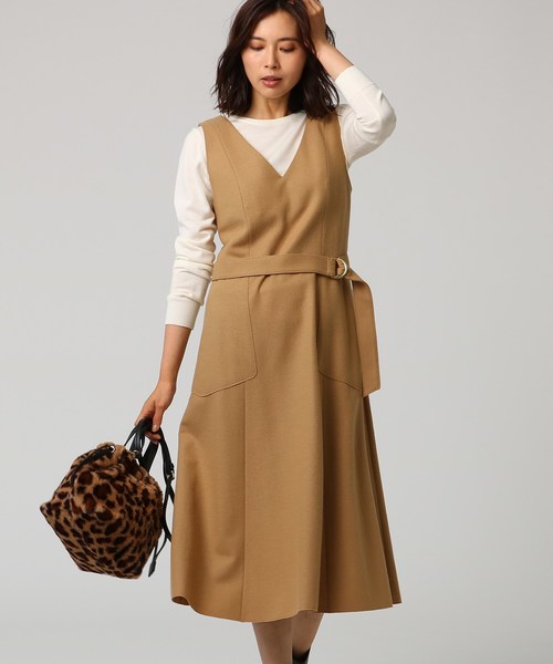 セール ウールジャージジャンスカワンピース ワンピース Untitled アンタイトル のファッション通販 Zozotown