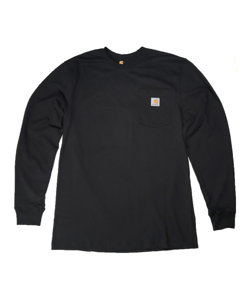 激レア　Carhartt　マスターマインド ブラック 長袖カットソー L セール】カーハート 長袖Tシャツ ロンT WORKWEAR POCKET