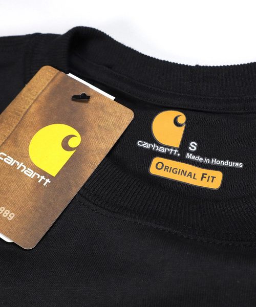 Carhartt（カーハート）の「カーハート 長袖Tシャツ ロンT WORKWEAR POCKET CARHARTT（Tシャツ/カットソー・メンズ・ブラック/ネイビー/ヘザーグレー/チャコールグレー/ダークグリーン/ボルドー/ダークブラウン/ダークカーキ/ホワイト・MEDIUM/LARGE/X-LARGE/SMALL）」の10枚目の写真