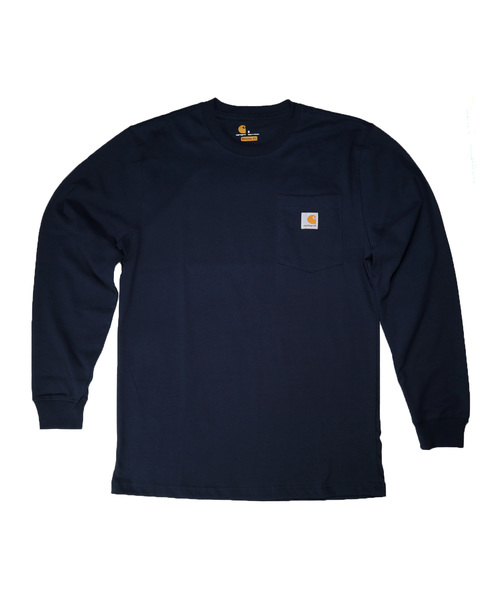 Carhartt 長袖トレーナー L 黒 Carhartt カーハート CRHTT-K126 L/S WORKWEAR ポケットTシャツ