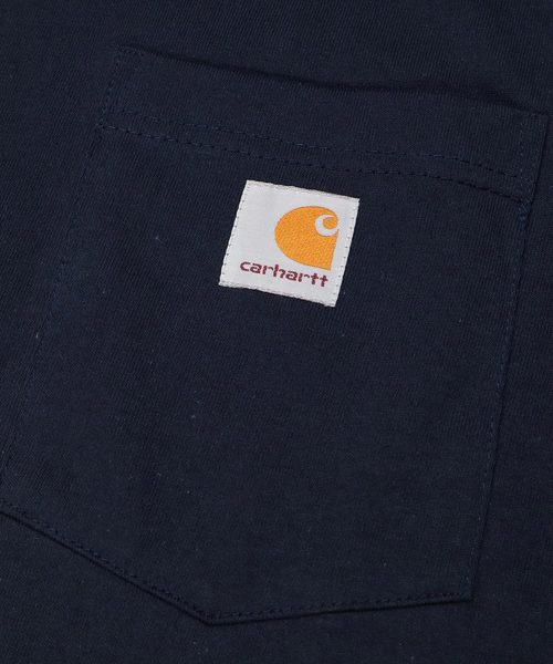 Carhartt（カーハート）の「カーハート 長袖Tシャツ ロンT WORKWEAR POCKET CARHARTT（Tシャツ/カットソー・メンズ・ブラック/ネイビー/ヘザーグレー/チャコールグレー/ダークグリーン/ボルドー/ダークブラウン/ダークカーキ/ホワイト・MEDIUM/LARGE/X-LARGE/SMALL）」の15枚目の写真