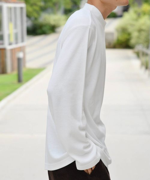 kutir（クティール）の「モックネックインナー（Tシャツ/カットソー・メンズ・ブラック/ホワイト・MEDIUM/SMALL）」の7枚目の写真