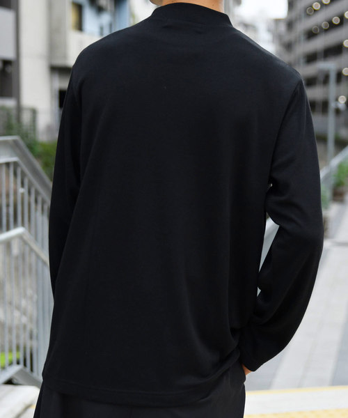 kutir（クティール）の「モックネックインナー（Tシャツ/カットソー・メンズ・ブラック/ホワイト・MEDIUM/SMALL）」の16枚目の写真