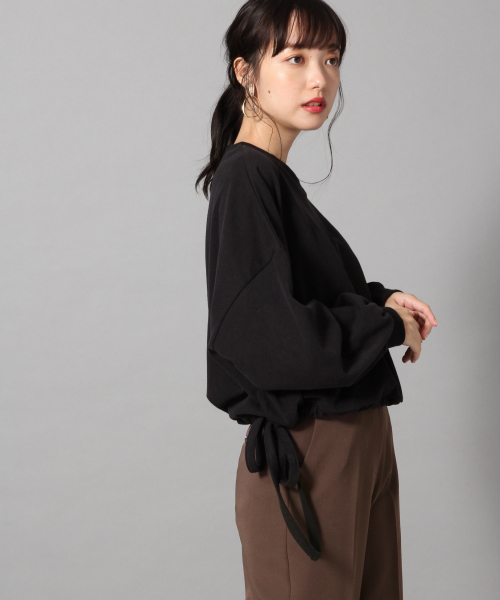 LOWRYS FARM(ローリーズファーム)の「キモウドロストプルオーバー 853799(Tシャツ/カットソー・レディース・アイボリー/ブラック/ブラウン・FREE)」の2枚目の写真