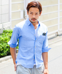 BEAUTY&YOUTH UNITED ARROWS | BY コットン リネン スラブ クォータースリーブシャツ◆§§(シャツ/ブラウス)