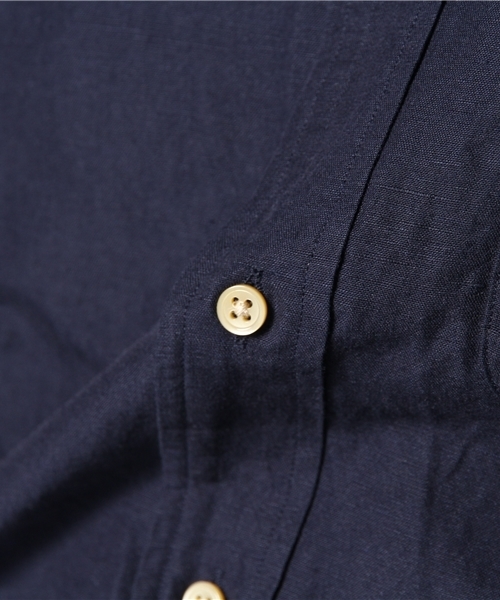 BEAUTY&YOUTH UNITED ARROWS(ビューティーアンドユースユナイテッドアローズ)の「BY コットン リネン スラブ クォータースリーブシャツ◆(シャツ/ブラウス・メンズ・ネイビー/ライトブルー/ホワイト・LARGE/MEDIUM/X-LARGE/SMALL/X-SMALL)」の7枚目の写真