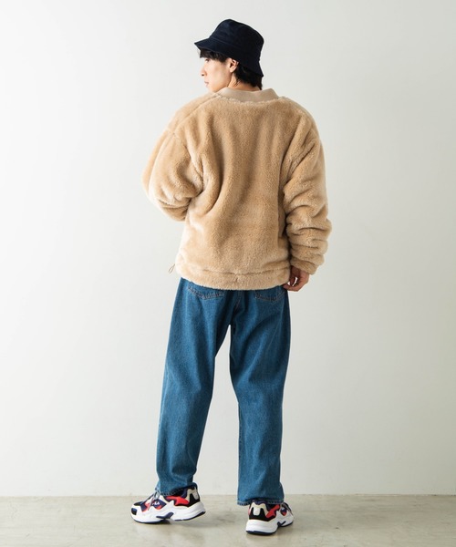 WEGO（ウィゴー）の「WEGO/シャギーボアフリースMA-1（ブルゾン・メンズ・ブラック/ワイン/ライトベージュ・SMALL/MEDIUM/LARGE）」の11枚目の写真